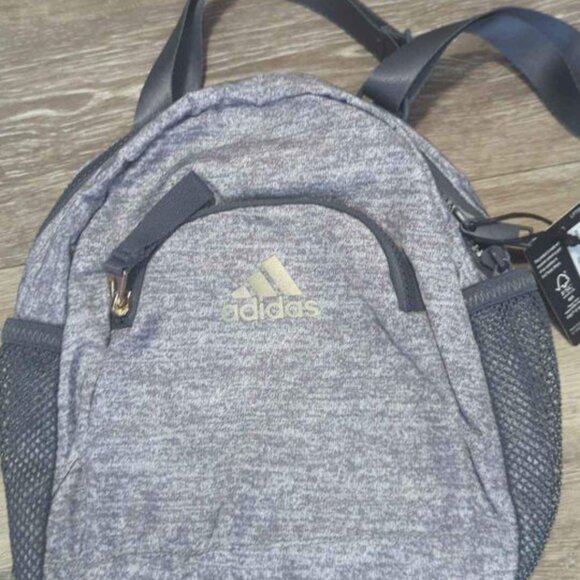 Adidas Linear Mini Backpack Gray new - Picture 1 of 5
